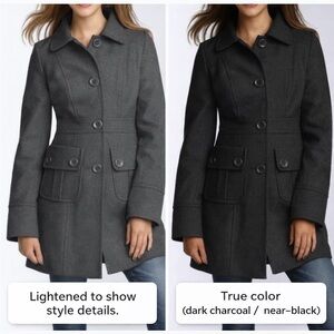 Tulle Wool Blend Tailored Coat New With Tags Size M